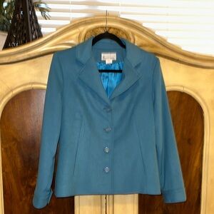 Elliott Lauren Cashmere Teal Blazer